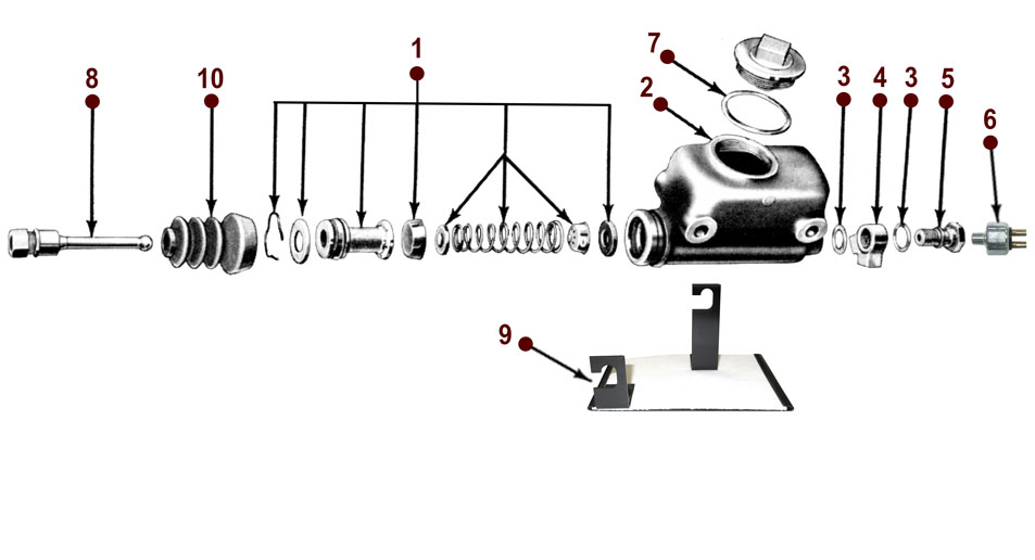 Brake Master Cylinder - CJ-2A