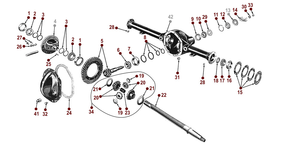 Dana 41 Rear Axle