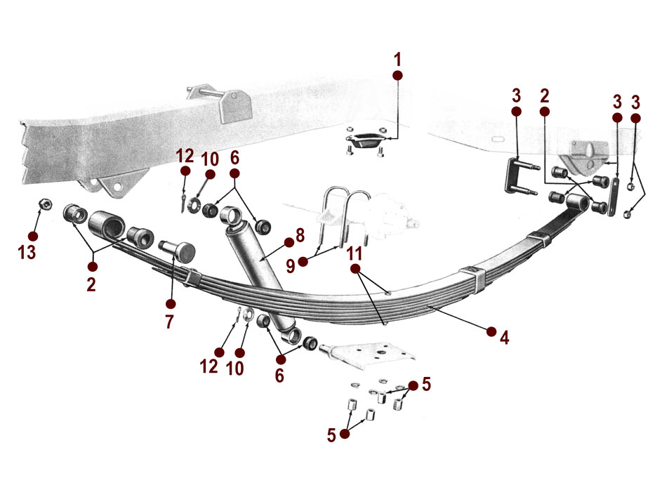 Rear Spring - Jeepster