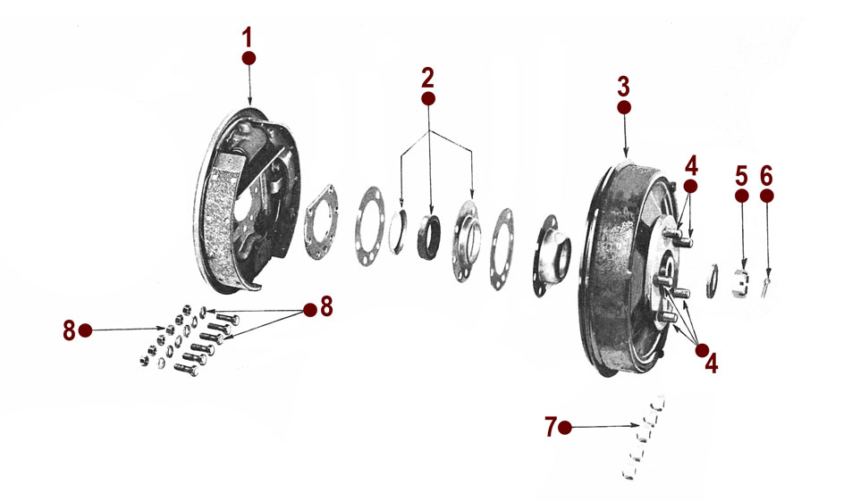 Rear Axle - Rear Wheel Hub - 2WD Jeepster