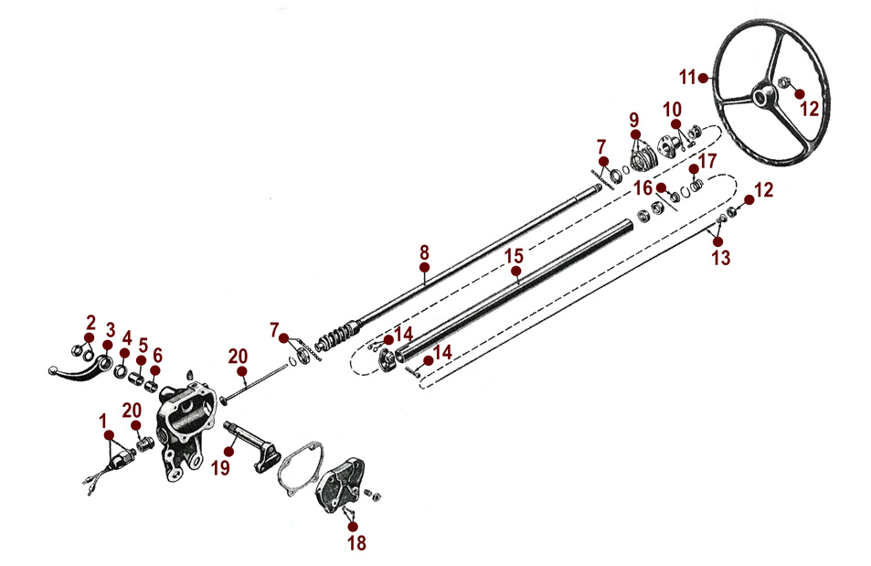 Steering Gear Box - 52-71 M38A1