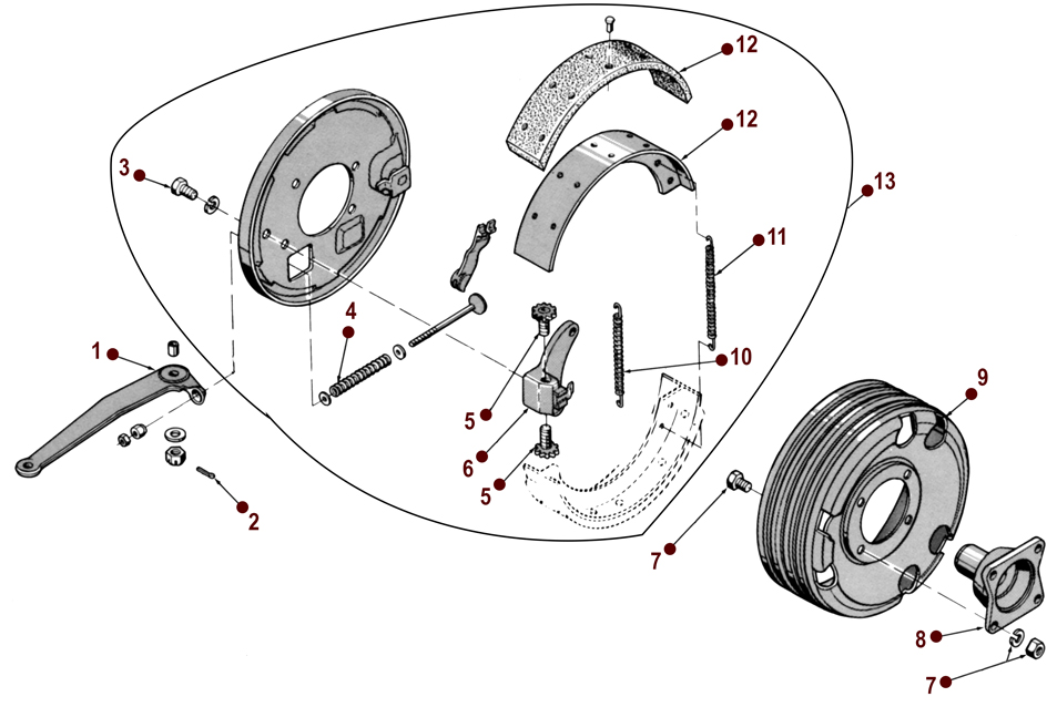 Emergency Brake - 46-49 CJ-2A