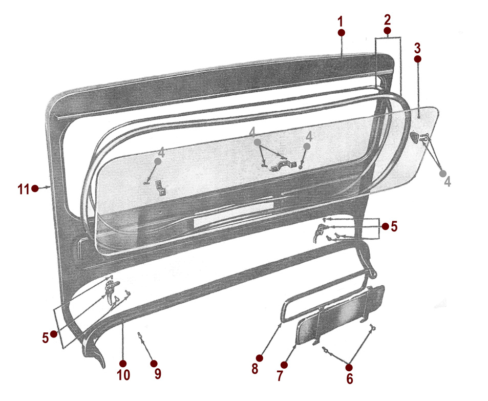 Windshield Frame - 49-53 CJ-3A