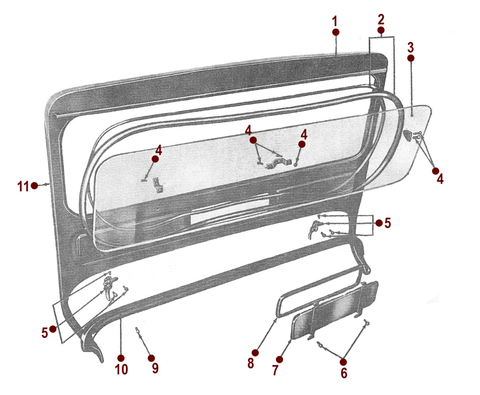 Windshield Frame - 50-52 M38