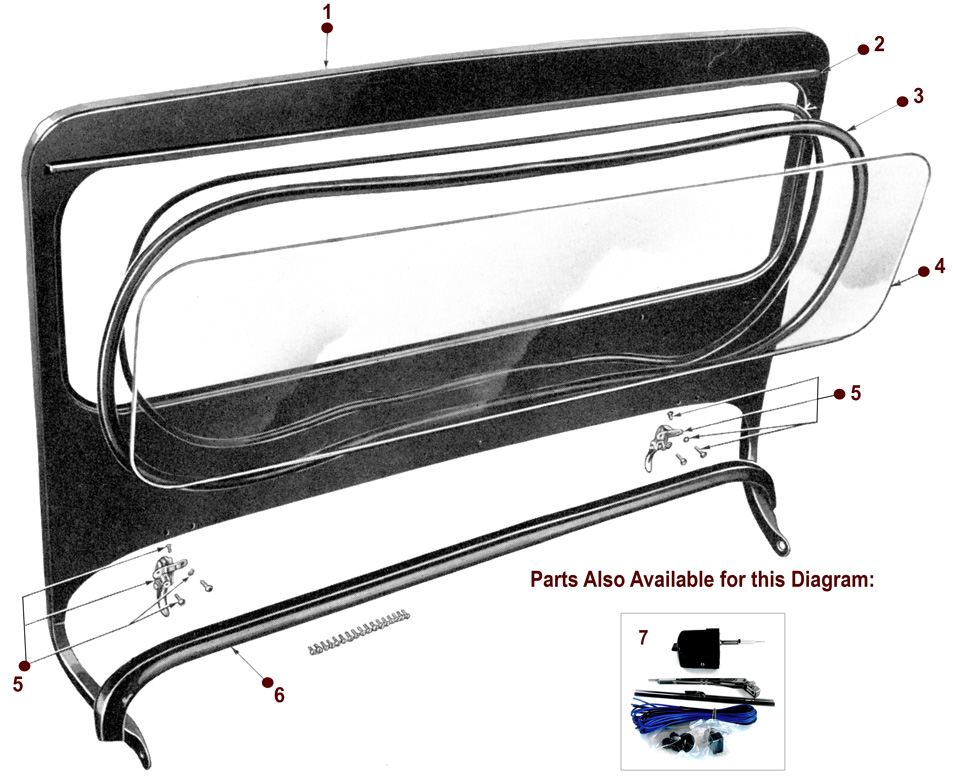 Windshield - CJ-3A, 3B, M38