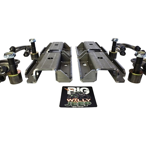 Hi-Line U-Bolt Skid Plate Kit (1 required) Fits 41-64 MB, GPW, CJ-2A, 3A, 3B, M38
