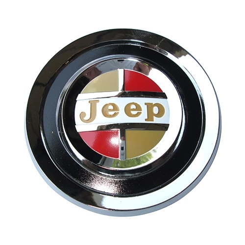 Reproduction "JEEP" Emblem with Kaiser Colors Fits 41-71 Jeep & Willys