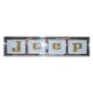 Reproduction "JEEP" Tailgate Emblem (white background with gold letters)  Fits 41-71 Jeep & Willys