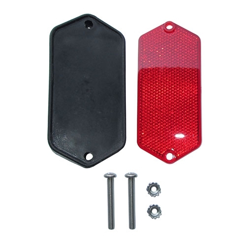 Rear Red Reflector Mount Kit Fits 66-71 Jeepster Commando
