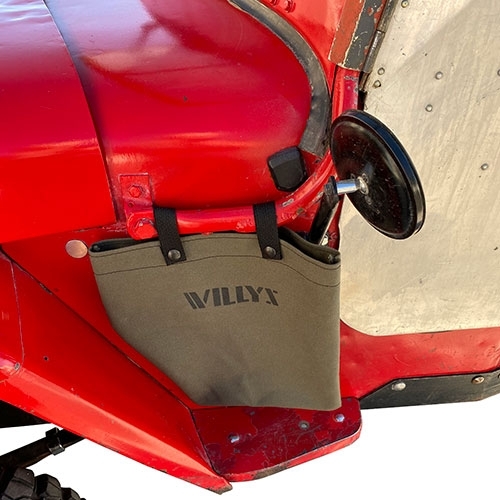 US Made Stenciled "Willys" Side Bag (OD) Fits 41-71 Jeep & Willys