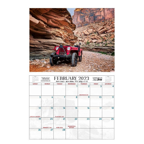 2023 Kaiser Willys Calendar All Willys & Jeep Vehicles