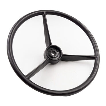 Smaller Profile Black Steering Wheel (for 1-1/4 horn button) Fits 46-75 CJ-2A, 3A, 3B, 5, 6, M38, M38A1, FC-150, FC-170