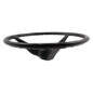 Smaller Profile Black Steering Wheel (for 1-1/4 horn button) Fits 46-64 CJ-2A, 3A, 3B, 5, M38, M38A1, FC-150, FC-170