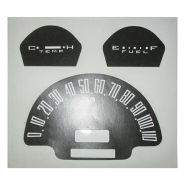 Dash Gauges Overlay Fits 66-73 Jeepster Commando