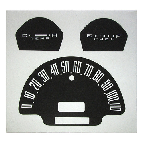 Dash Gauges Overlay Fits 66-73 Jeepster Commando