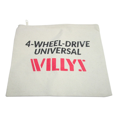 "4-Wheel Drive Universal" Zip Bag (Tan) Fits 41-71 Jeep & Willys