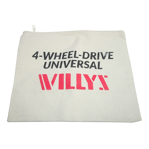 US Made "4-Wheel Drive Universal" Zip Bag (Tan) Fits 41-71 Jeep & Willys