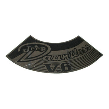 Decal for Air Cleaner Assembly Fits 66-71 CJ-5, Jeepster Commando with V6-225 engine