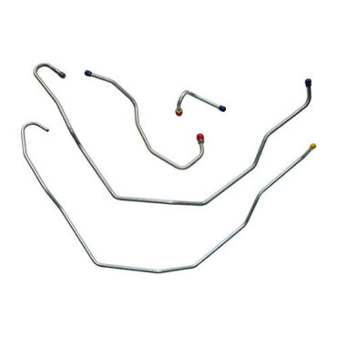 Complete Formed Steel Engine Bay Fuel Line Kit  Fits 66-71 Jeepster Commando with V6-225 engine