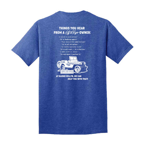 2023 Kaiser Willys T-Shirt in Heather Blue