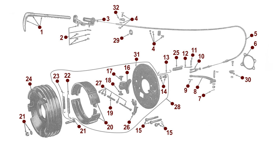 Emergency Brake - View 2 - 46-49 CJ-2A