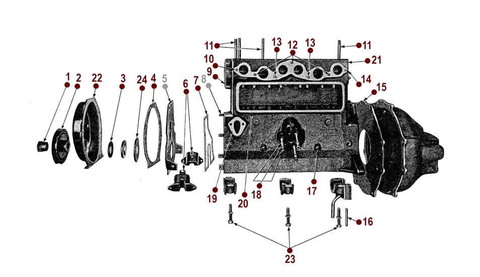 4-134 Engine - Timing Chain Cover