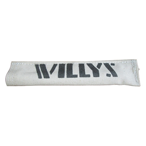 US Made Stenciled "WILLYS" Tire Gauge Magnetic Bag (Tan) Fits 41-71 Jeep & Willys