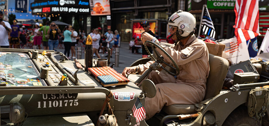 Captain Scott Montefusco drives "Little Glory" from San Fransisco, CA to Long Island, NY on behalf of Veteran fundraising campaign.