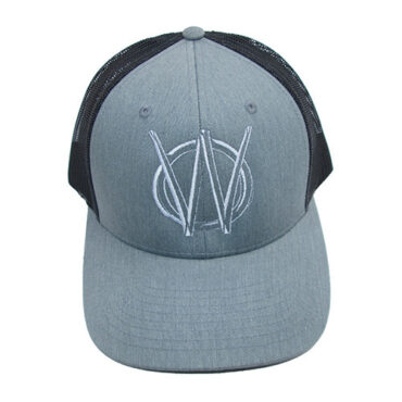 Willys Embroidered Trucker Hat (Heather Gray w/Black Mesh) Fits 41-71 Willys and Jeep