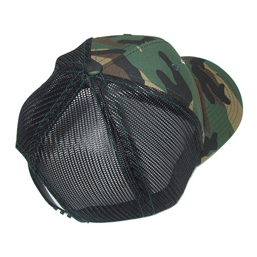 Willys Embroidered Trucker Hat (Camo w/Black Mesh) Fits 41-71 Willys and Jeep