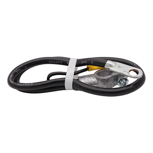 Positive Battery Cable w/Alternator Power Lead Fits 41-71 Jeep & Willys (25", 4 gauge)