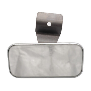 Metal Rear View Rectangular Mirror (Chrome) Fits 41-53 MB, GPW, CJ-2A, 3A, 3B, 5, M38