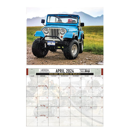 2024 Kaiser Willys Calendar All Willys & Jeep Vehicles