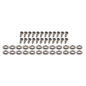 Seat Cover & Cushion Hardware Kit (Front - Upper - Stainless) Fits 46-71 CJ-2A, 3A, 3B, 5, M38, M38A1