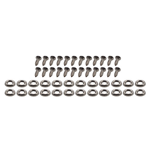 Seat Cover & Cushion Hardware Kit (Front - Upper - Stainless) Fits 46-71 CJ-2A, 3A, 3B, 5, M38, M38A1