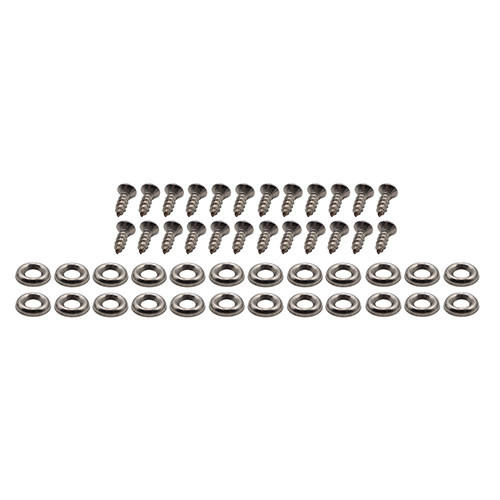 Seat Cover & Cushion Hardware Kit (Front - Upper - Stainless) Fits 46-71 CJ-2A, 3A, 3B, 5, M38, M38A1