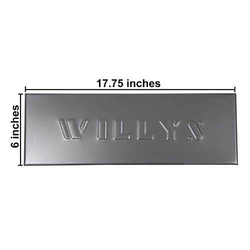 US Made Large "WILLYS" Wall Art Fits 41-71 Willys & Jeep