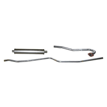 New Complete Exhaust System Kit Fits 48-51 Jeepster with 4-134 engine