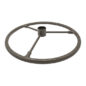 Smaller Profile Olive Drab Steering Wheel (Metal 3 Spoke) Fits 41-75 MB, GPW, CJ-2A, 3A, 3B, 5, 6, M38, M38A1, FC-150