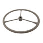 Smaller Profile Olive Drab Steering Wheel (Metal 3 Spoke) Fits 41-75 MB, GPW, CJ-2A, 3A, 3B, 5, 6, M38, M38A1, FC-150