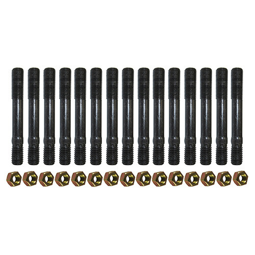 Complete Cylinder Head to Block Stud & Nut Kit Fits 41-53 Jeep & Willys with 4-134 L engine