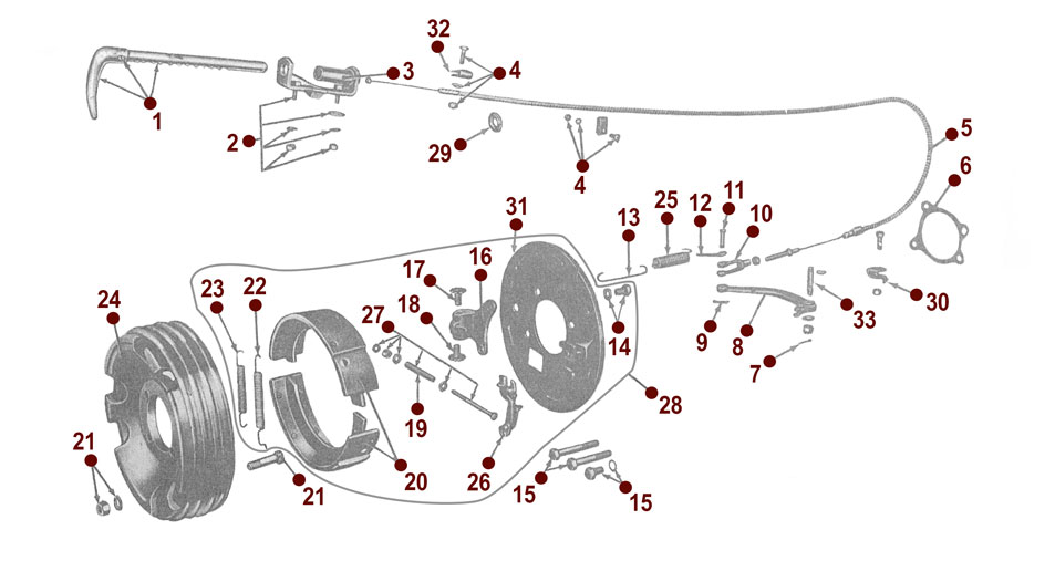 Emergency Brake - View 2 - 53-64 CJ-3B