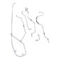 US Made Complete Formed Steel Brake Line Kit Fits 55-59 CJ-5 for style with steel S lines
