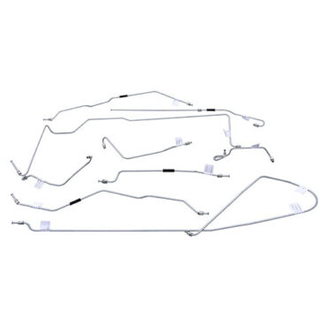 US Made Complete Formed Steel Brake Line Kit Fits 66-70 CJ-5 with 10" brakes & tapered rear axle