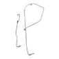 US Made Frame Set Formed Steel Brake Line Kit Fits 48-55 CJ-2A, 3A, 3B for style with steel S lines