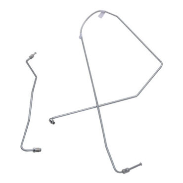 US Made Frame Set Formed Steel Brake Line Kit Fits 56-64 CJ-3B with flex hose style option