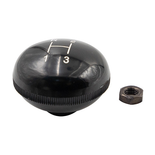 Transmission Shift Lever Engraved Knob (screw on) Fits 46-71 Jeep & Willys with T-90 Transmission