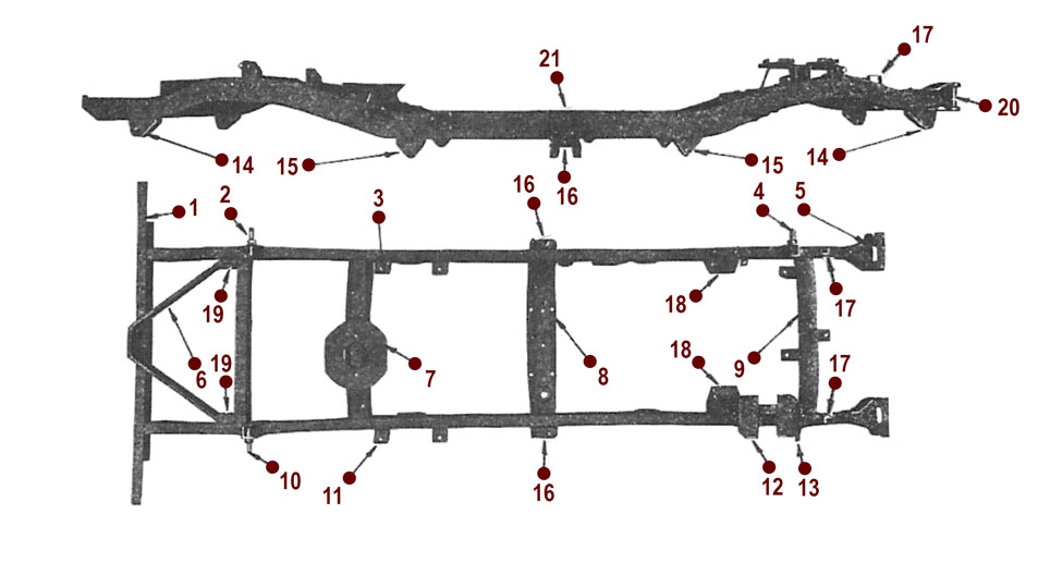 Frame - Ford GPW