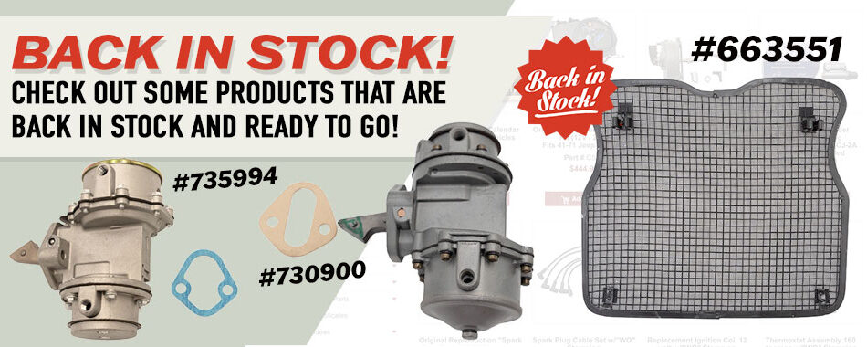 Back in stock 2024