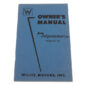 Owners Manual Fits 1956-62 DJ-3A